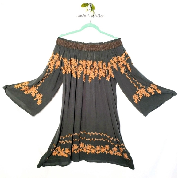 PERFECTLY PRISCILLA Dresses & Skirts - PERFECTLY PRISCILLA Dress Embroidered Sz 2X -New!